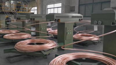 China Máquina de barra de cobre ascendente continua 8000 toneladas para cable de PVC en venta