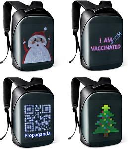 China Smart Digital Graffiti SMD1921 Led Display Screen Backpack With Wifi 4G for sale