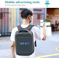 China Tesinll Travel Laptop Backpack LED Screen Full Color For Adult College Students for sale