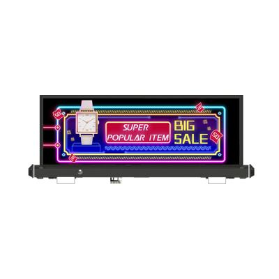 China Outdoor LED Advertising Display P2.5 Taxi Roof LED Display Weatherproof for sale