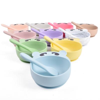 China Small Silicone Bowl Microwave Safe Silicone Feeding Bowl Round for sale