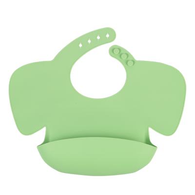 China One Size Fits All Silicone Easy Clean Bibs With Catch All Pocket for sale