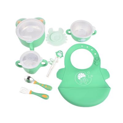 China Waterproof Silicone Feeding Bib Toddlers Soft Silicone Bib One Size Fits All for sale