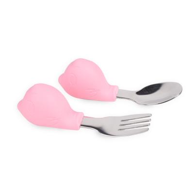 China Heat Insulation Silicone Spoon And Fork 18.5*3.5cm for Kitchen Use for sale