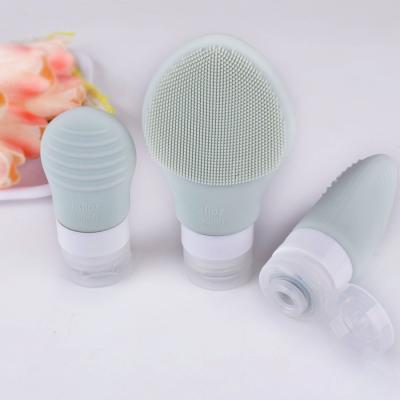 China OEM Grey Silicone Cleansing Brush Face Silicone Scrubber Electric for sale