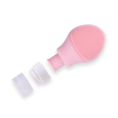 China Pink Facial Cleansing Brush Silicone Electric Facial Cleanser for sale