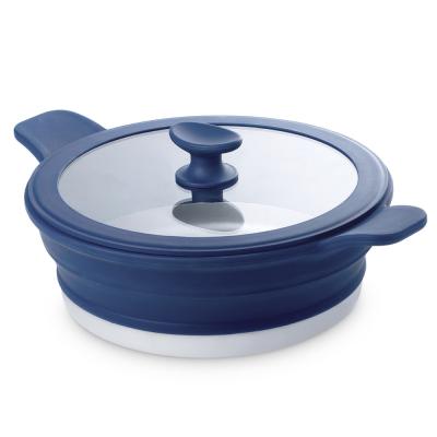 China Customized Silicone Cooking Pot Collapsible Silicone Cookware Camping for sale