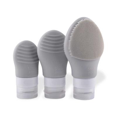China Electric Silicone Face Scrubber Silicone Household Products Grey Pink for sale