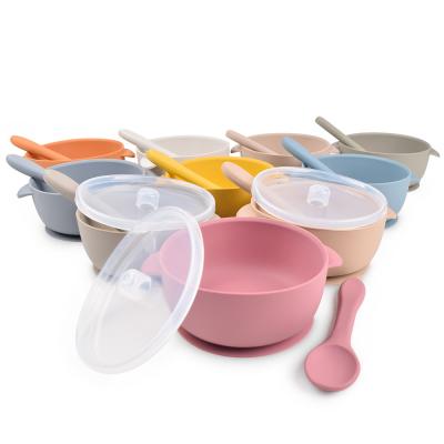 China Lightweight Leak Proof Silicone Feeding Bowl For Baby And Pet for sale