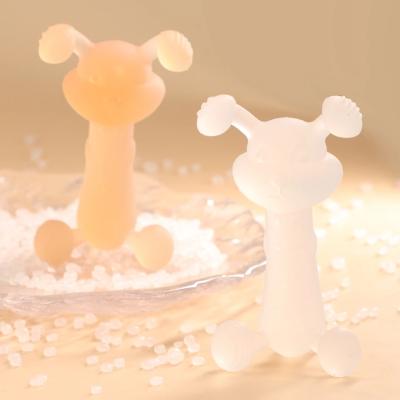 Китай Customized Silicone Teether For Babies Retail Box Teething Toy With Negotiable MOQ продается