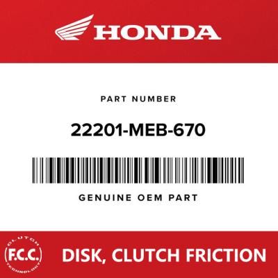 China Genuine FCC Motorcycle Clutch Friction Plate Drive For Honda CRF450R, 22201-MEB-670 for sale