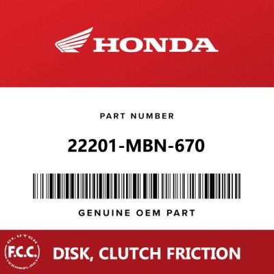 China 22201-MBN-670 FCC Clutch Plate Friction Clutch Lining And Clutch Disc For Honda CRF450 for sale