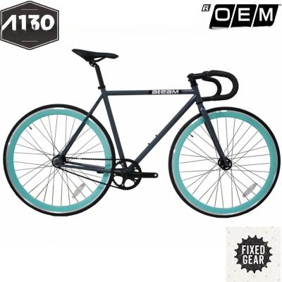 China 130*18.5*77 Fixed Gear Bike 4130 Steel Frame Single Speed Bycycles with Custom Colors for sale