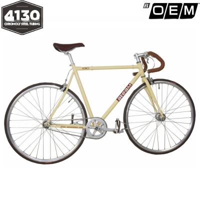 China 19.000kg Package Gross Weight 700c Retro Fixie Ec 4130 Chromoly Steel Fixed Gear Bike for sale