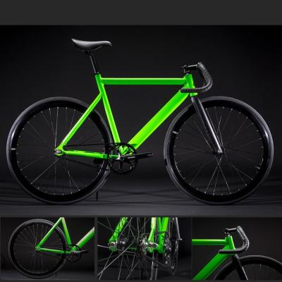 China Green Wholesale Alloy Single Speed Road Racing Mini Fixie Cycle for sale