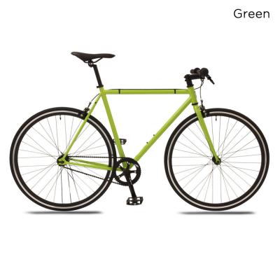 China Fixie Bike Messenger Green Single Speed Fixed Gear Bike Package Gross Weight 19.000kg for sale