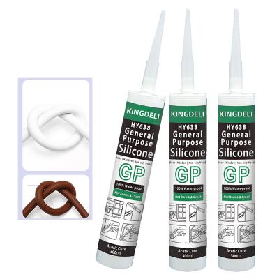 China Clear GP General Purpose Silicone Sealant For Stainless Steel Wood for sale