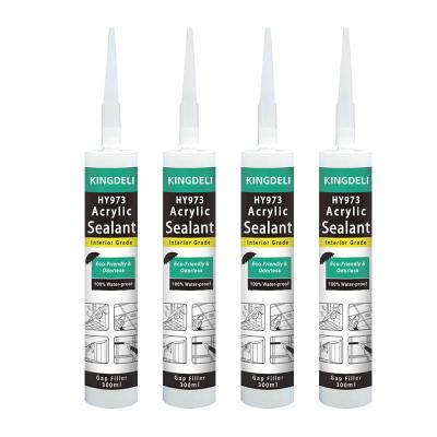 China Universal Curing Silicone Acrylic Sealant Clear Paintable Caulk for sale