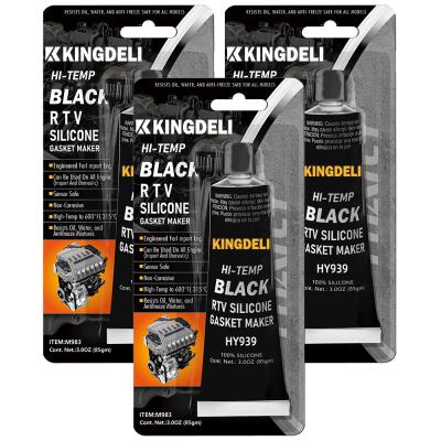 China Black RTV Waterproof Caulk Sealant Silicone For Automotive Plumbers for sale