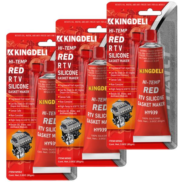 Quality Paintable Waterproof Gasket RTV Sealant Red 85g ODM for sale