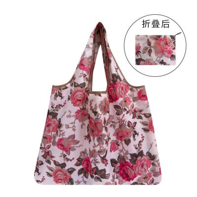 China Daily Portable Eco Foldable Oxford Tote Bag 35cm*55cm Collapsible Utility Tote for sale