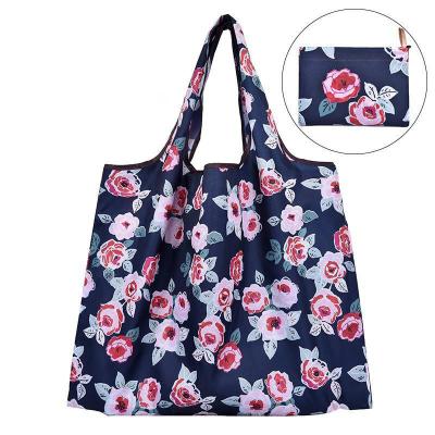 China 210D Oxford Cloth Ultra Light Reusable Grocery Pouch Gift Tote Bag Purse for sale