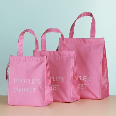China 40gsm PP Fabric Nonwoven Tote Bag Die Cut Shopping Bags for sale