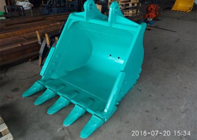 China OEM Excavator Rock Bucket Two Layer Gusset Plate With Pins Brushing Strong Dimension Stable for sale