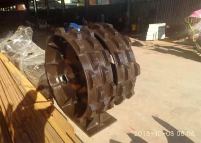 China Professional Excavator Compaction Wheel Long Lifespan With 2 Layer Knob Blocks for sale