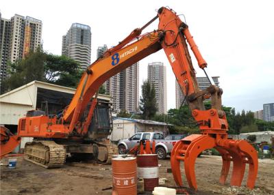 China High Speed Excavator Claw Attachment , Log Grapple Rotator Hitachi ZX450 Large Size for sale
