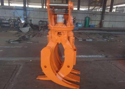 China Clamshell Design Excavator Rotating Grapple Orange Peel For Timber Wood Grabbing for sale