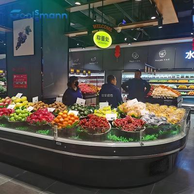 China Kühlraum-Metzger Meat Counter, 1250mm Längen-Supermarkt-Fleisch-Anzeigen-Kühler zu verkaufen