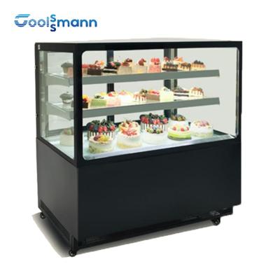 Китай Охлаженный воздухом холодильник дисплея торта Countertop, коммерчески стеклянный витринный шкаф торта продается