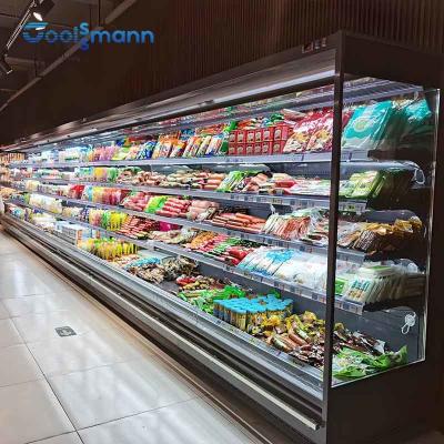 China Refrigerador vegetal de la exhibición del LED, refrigerador del gabinete de la expendidora automática del aire abierto de la fruta en venta