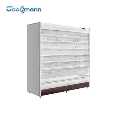 Китай Открытый Refrigerated витринный шкаф, шкаф дисплея занавеса воздуха 915 * 820 * 1930mm холодный продается