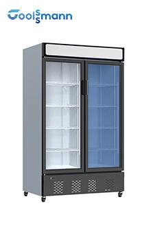 China Refrigerador más fresco de cristal vertical en venta