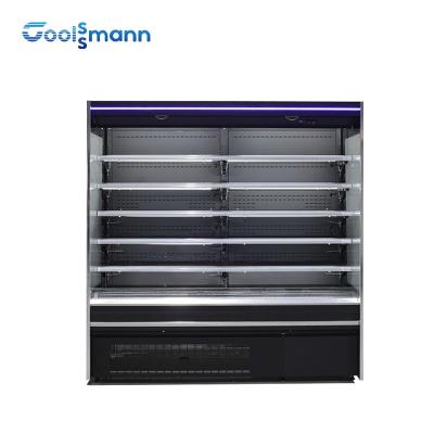China Open Vertical Showcase Freezer Supermarket Display Merchandiser Refrigerator for sale