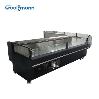 China Fan Cooling Meat Display Freezer Cooler Butchery Counter Fridge 180L for sale