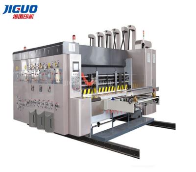 China Corrugated Box Flexo Printing Machine Slotter Cum Lead Edge Box Printing Machine for sale
