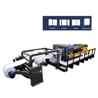 中国 2 Rolls Roll To Sheet Paper Cutting Machine With Cutting Accuracy ±0.5mm 販売のため