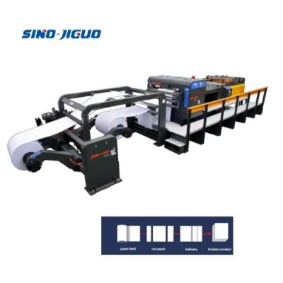 Chine Max 1400mm Width Used Roll Paper Sheet Cutter Machine 2 Rolls Cutting AC380V / 220Vx50Hz à vendre