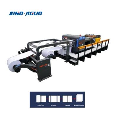 Chine White Paper Roll Rotary Cutting Machine With Cutting Accuracy ±0.5mm L 1000mm ±0.1% L≥1000mm à vendre