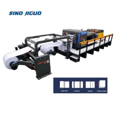 中国 0.8MPa Pressure Requirement Used Roll Paper Sheeter Cutter Machine With 2 Rolls Cutting 販売のため