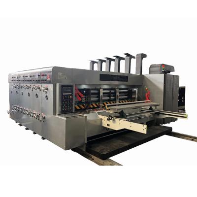 China el apilador del tablero de 220pcs/Min Flexo Printing Machine Corrugated rotatorio muere máquina del cortador en venta