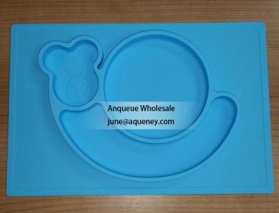 China Custom Color silicone plate for kids, factory price with FDA.CE,ROHS for sale