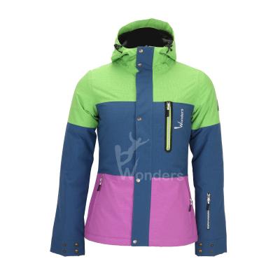 China OEM largo de Ski Jacket Breathable de la luz de la prenda impermeable de la manga en venta
