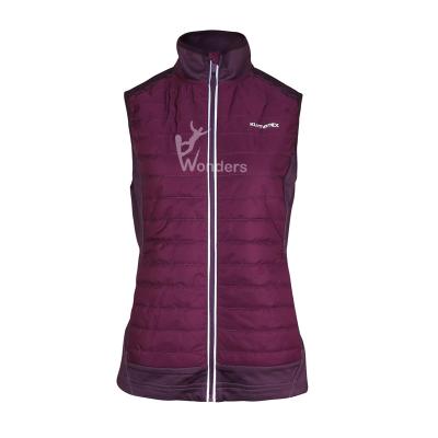 China Men's and women's sleeveless ultrasonic quilting running vest for sale