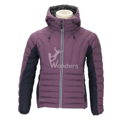 China Stretch 90/10 Duck Hoodie Sports Down Jackets Women'S Customized for sale