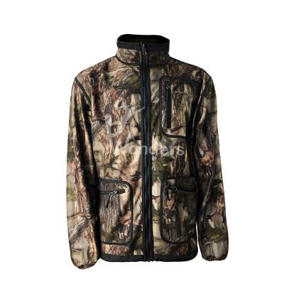 China Men's Stand Collar Camo Hunting Jacket Hunter Printing Jacket OEM for sale