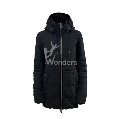 China Detachable Hooded Parka long down puffer coat Woman's Long Sleeve for sale